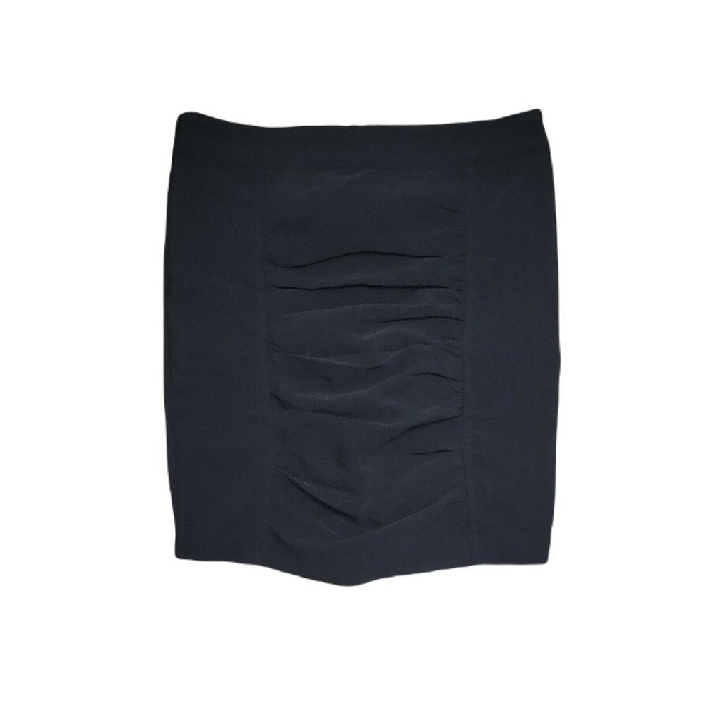 Guilty Cute Black Ruched Skirt ~ Sz S ~ Above Knee